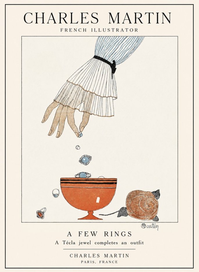 Charles Martin Some Jewels No4 - Póster
