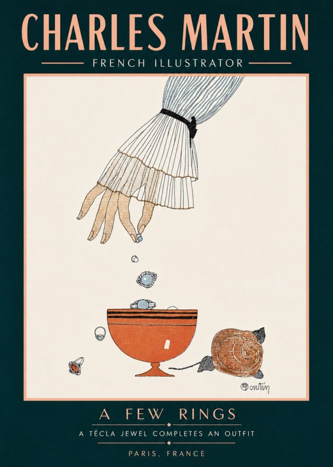 Charles Martin Some Jewels No6 - Póster
