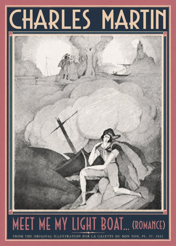 Charles Martin Meet Me My Light Boat... (Romance) No2 - Póster