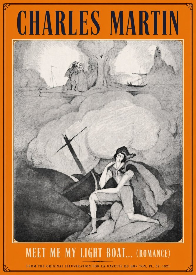 Charles Martin Meet Me My Light Boat... (Romance) No4 - Póster