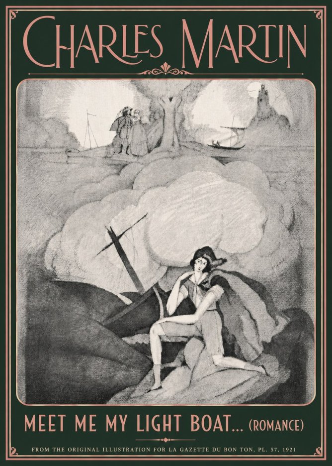 Charles Martin Meet Me My Light Boat... (Romance) No6 - Póster