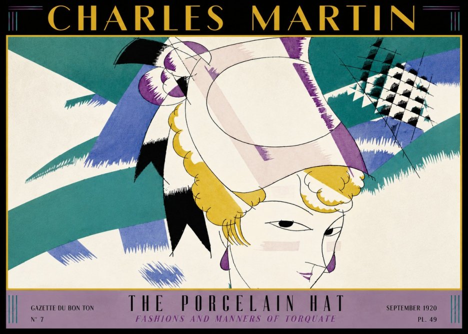 Charles Martin The Porcelain Hat No3 - Póster