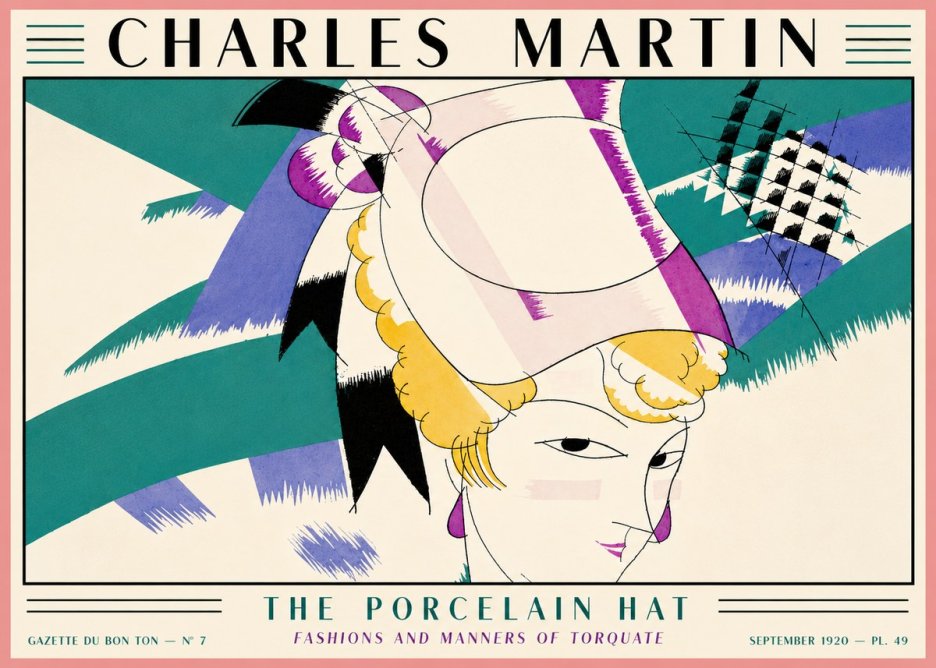 Charles Martin The Porcelain Hat No5 - Póster