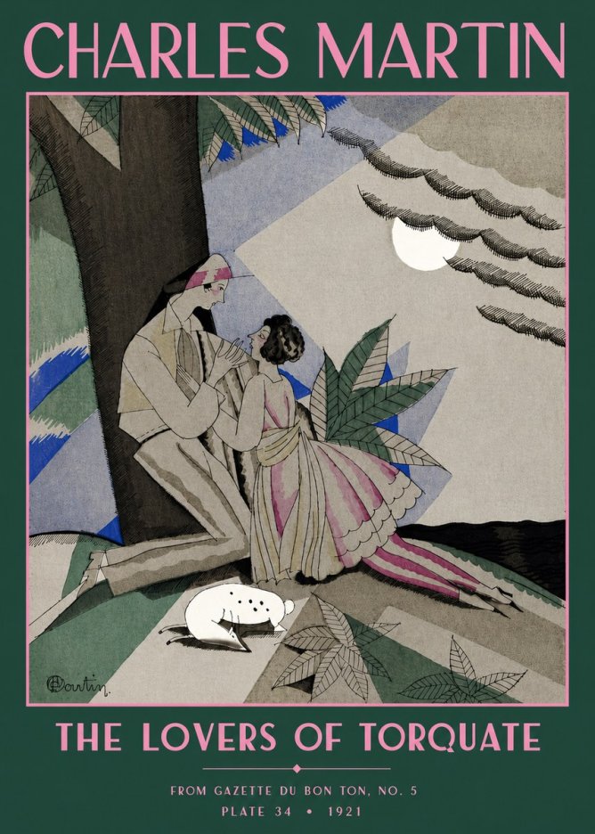 Charles Martin The Lovers of Torquate No2 - Póster
