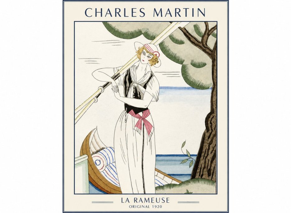 Charles Martin La Rameuse No1 - Póster