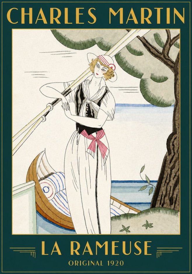 Charles Martin La Rameuse No2 - Póster