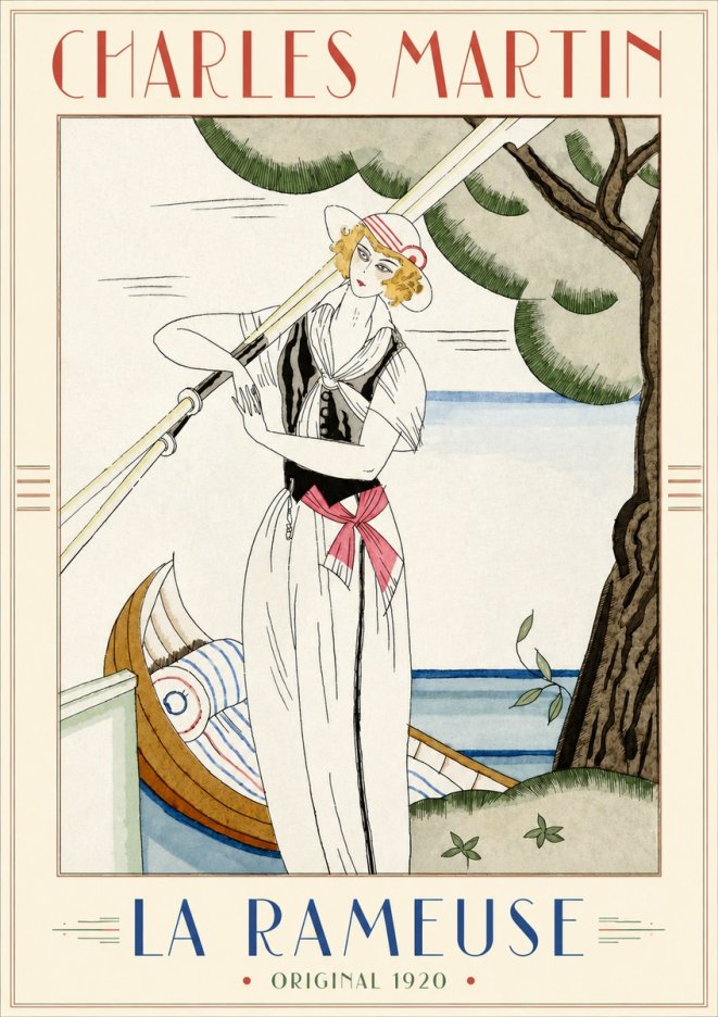 Charles Martin La Rameuse No3 - Póster
