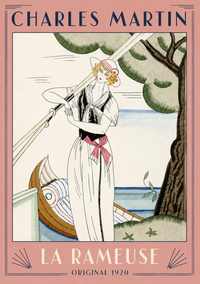 Charles Martin La Rameuse No4 - Póster