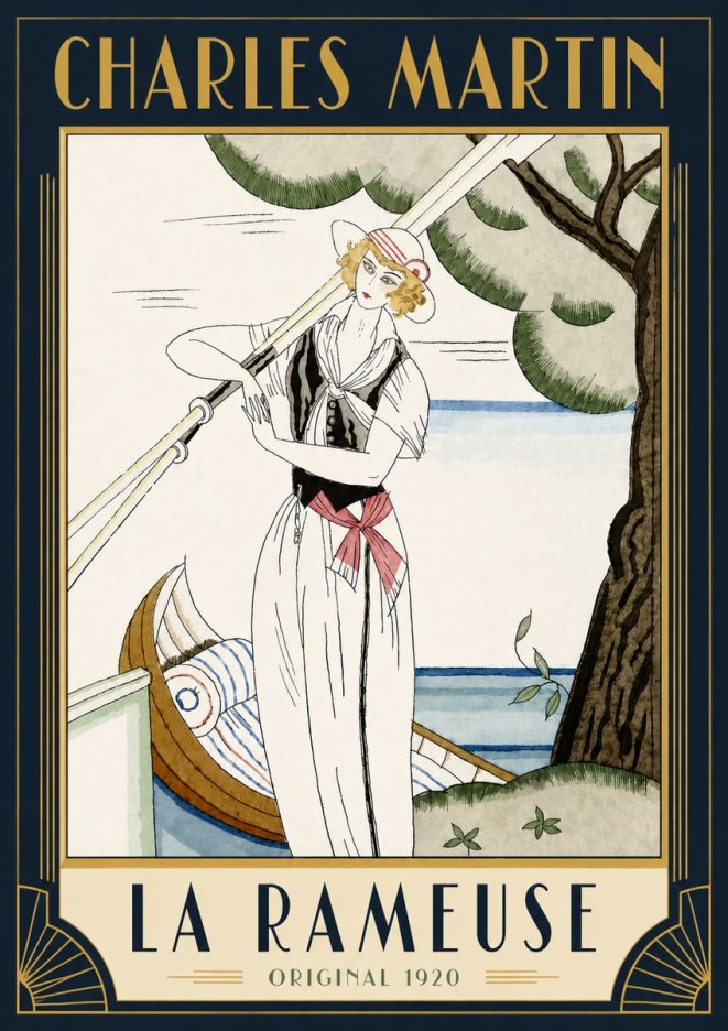 Charles Martin La Rameuse No6 - Póster