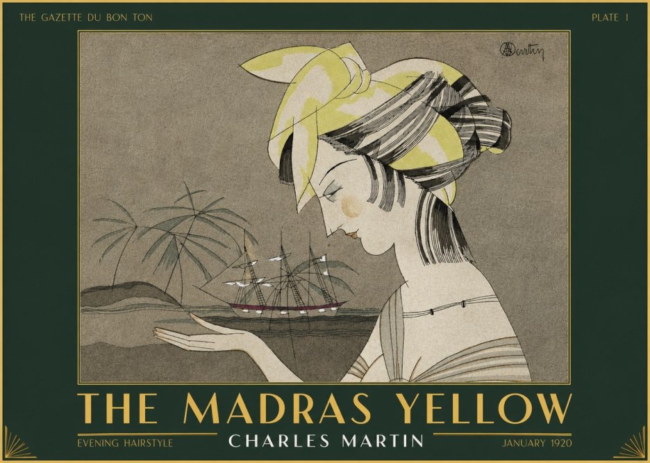 Charles Martin The Madras Yellow - Evening Hairstyle No2 - Póster