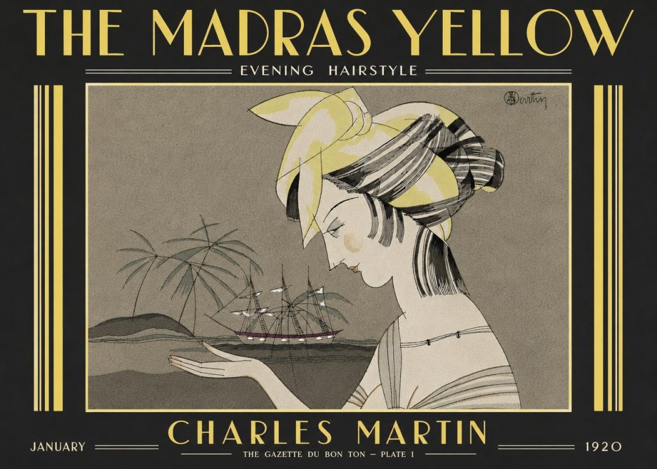 Charles Martin The Madras Yellow - Evening Hairstyle No6 - Póster
