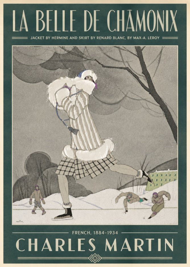 Charles Martin La Belle De Chamonix No4 - Póster