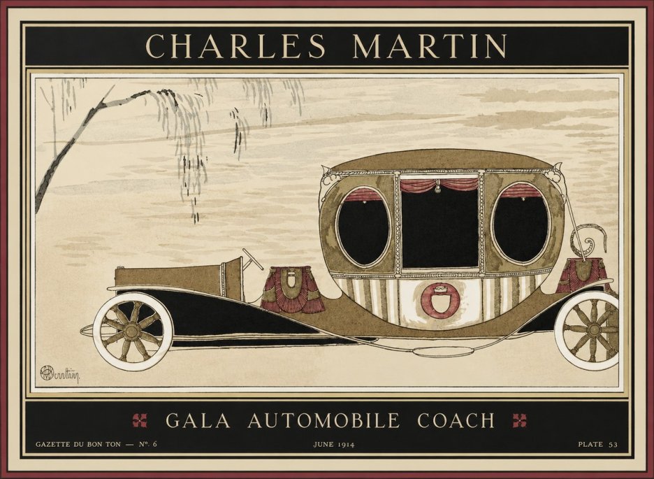 Charles Martin Gala Automobile Coach No1 - Póster