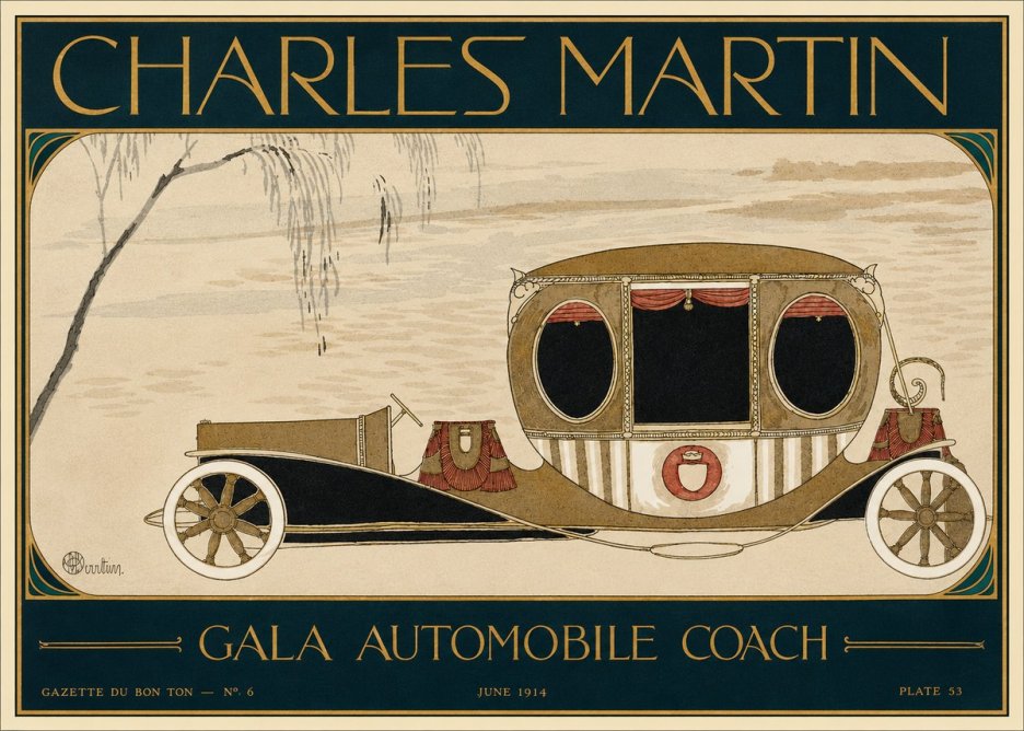 Charles Martin Gala Automobile Coach No2 - Póster