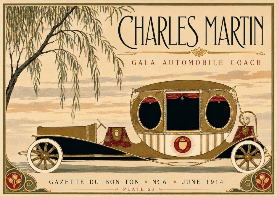 Charles Martin Gala Automobile Coach No3 - Póster