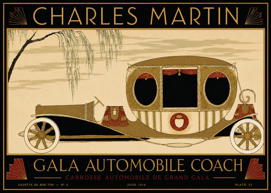 Charles Martin Gala Automobile Coach No5 - Póster