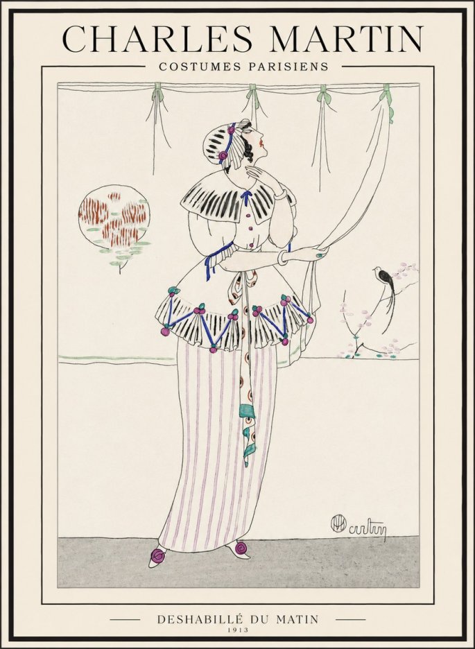 Charles Martin Deshabillé Du Matin No1 - Póster