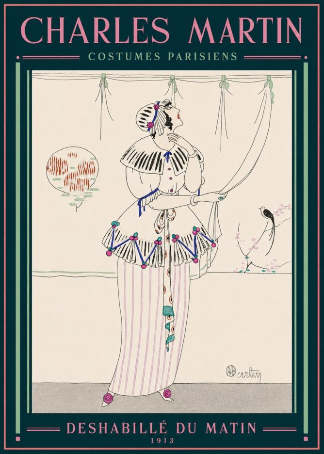Charles Martin Deshabillé Du Matin No2 - Póster