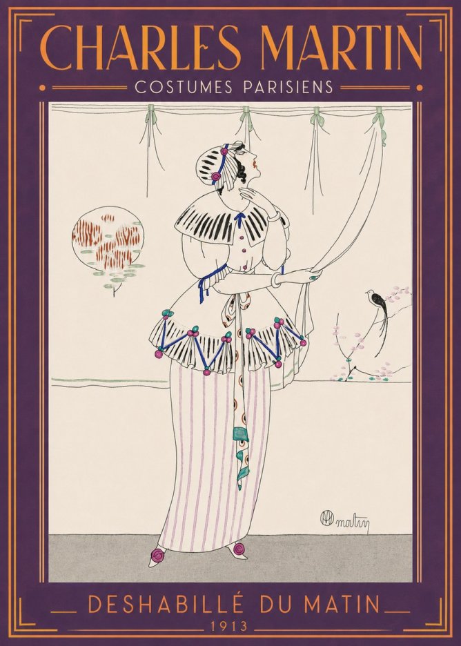 Charles Martin Deshabillé Du Matin No3 - Póster
