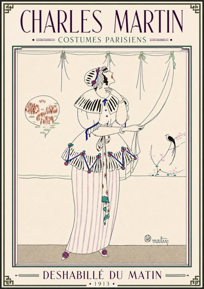 Charles Martin Deshabillé Du Matin No5 - Póster