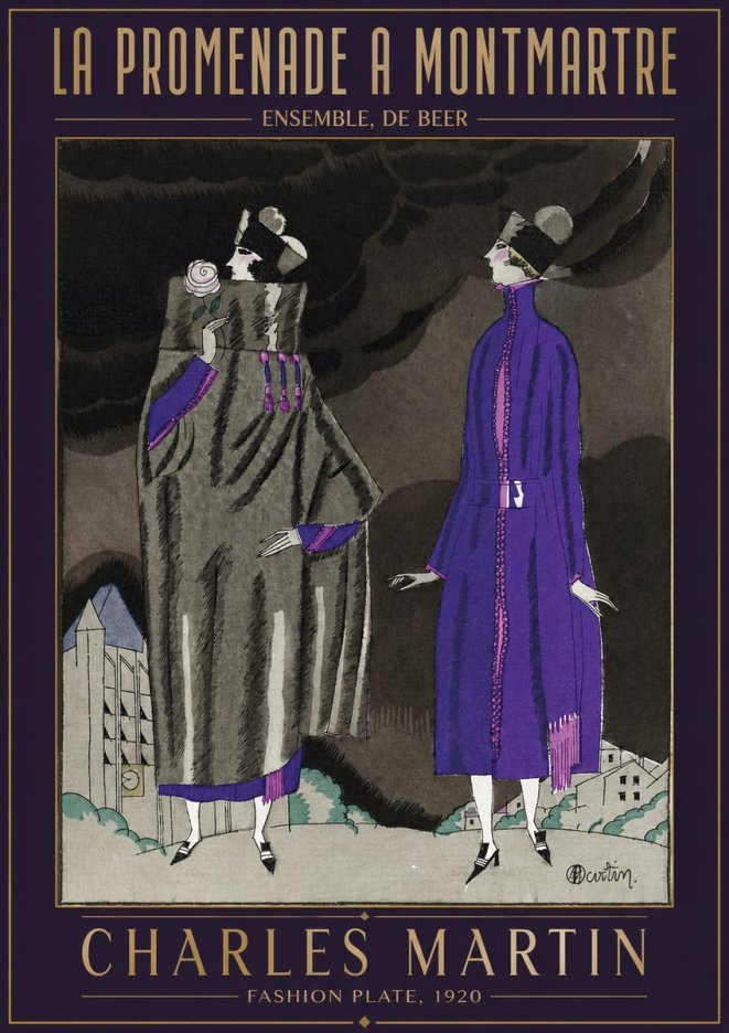 Charles Martin La Promenade a Montmartre No2 - Póster