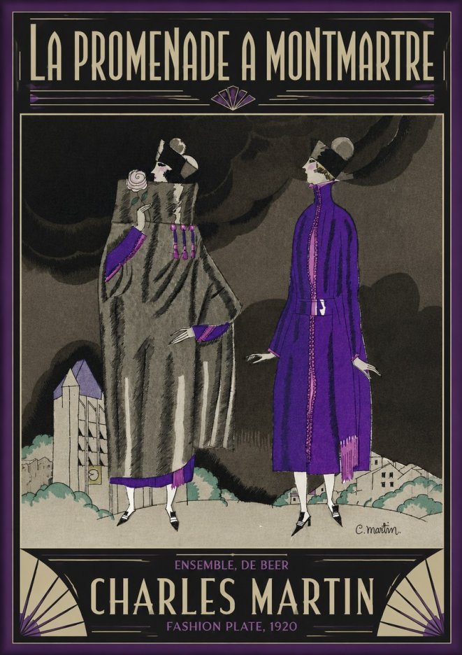 Charles Martin La Promenade a Montmartre No5 - Póster