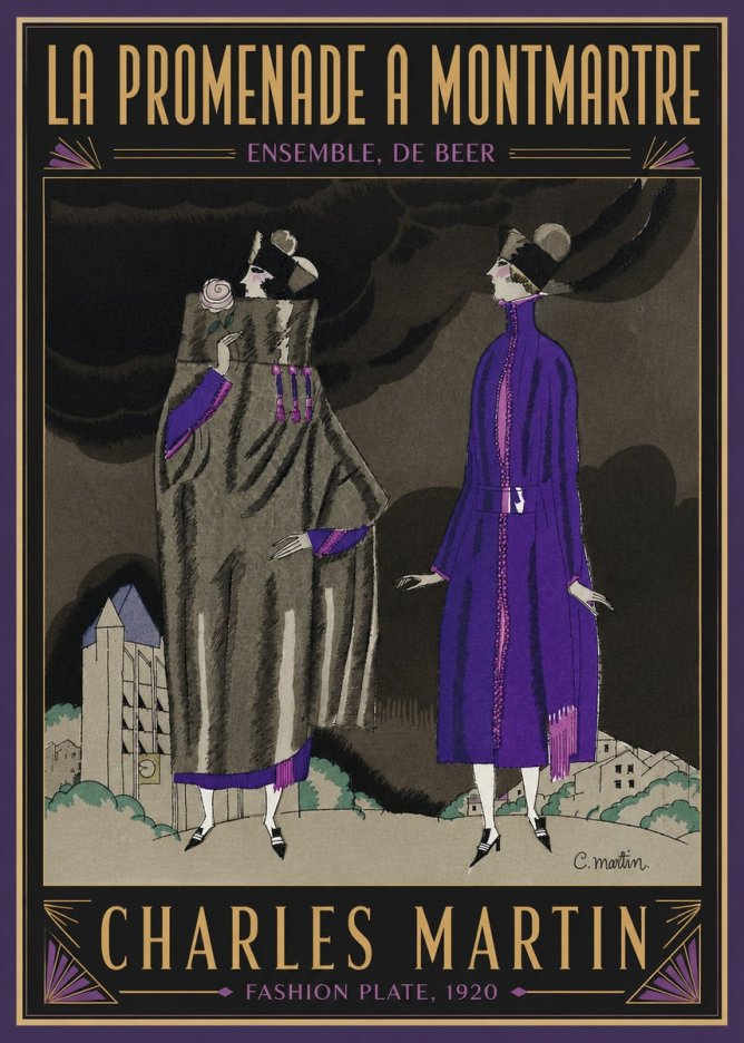 Charles Martin La Promenade a Montmartre No6 - Póster