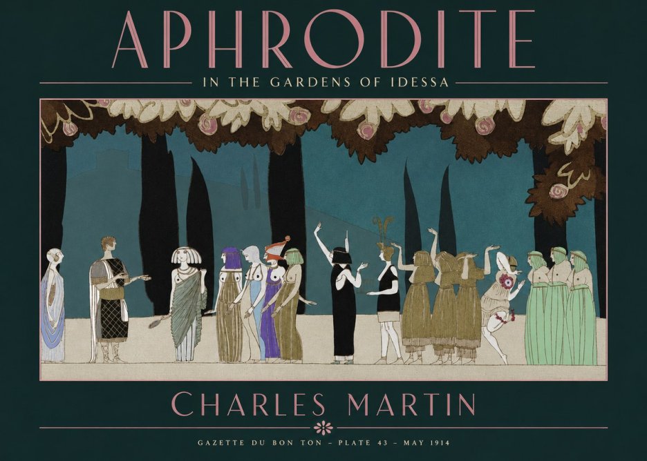 Charles Martin Aphrodite in the Gardens of Idessa No2 - Póster