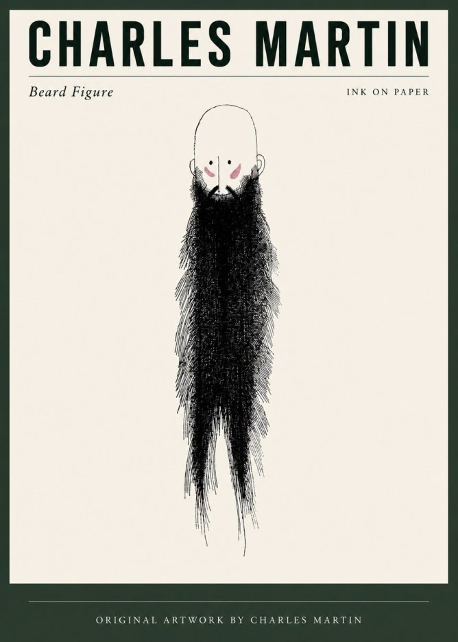 Charles Martin Beard Figure No3 - Póster