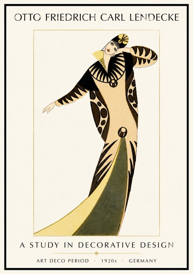 Otto Friedrich Carl Lendecke A Study in Decorative Design No1 - Póster