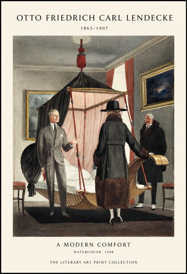 Otto Friedrich Carl Lendecke A Modern Comfort No1 - Póster