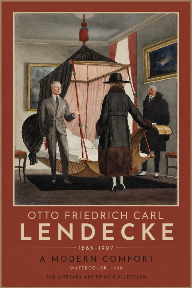Otto Friedrich Carl Lendecke A Modern Comfort No4 - Póster