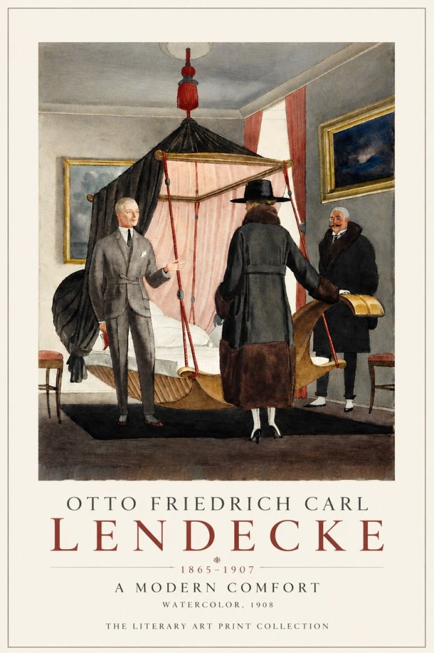 Otto Friedrich Carl Lendecke A Modern Comfort No5 - Póster