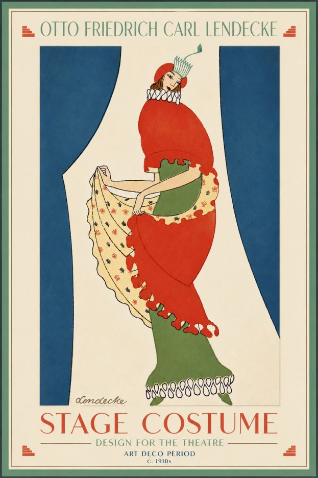 Otto Friedrich Carl Lendecke Stage Costume No6 - Póster