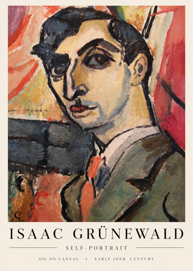 Isaac Grünewald Woman in Interior No4 - Póster