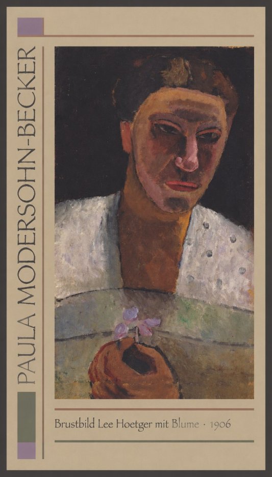 Paula Modersohn-Becker Brustbild Lee Hoetger Mit Blume No1 - Póster