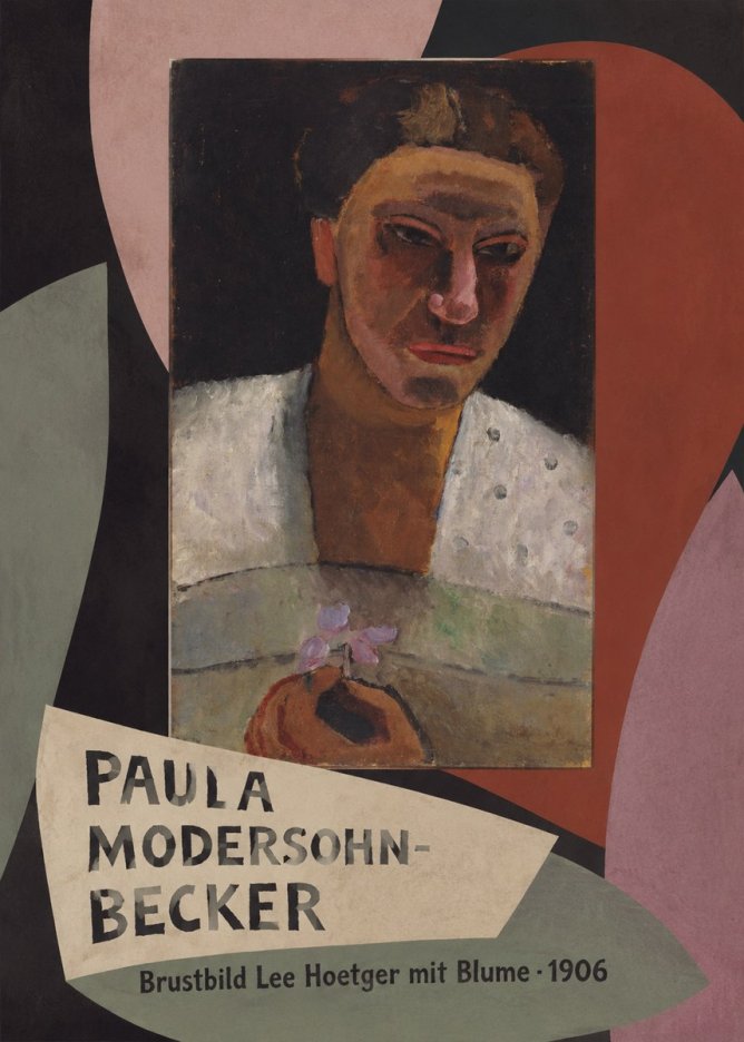 Paula Modersohn-Becker Brustbild Lee Hoetger Mit Blume No5 - Póster
