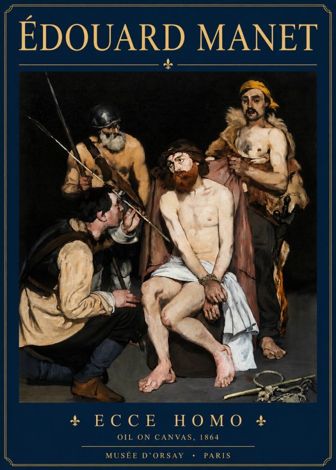 Édouard Manet Ecce Homo No3 - Póster