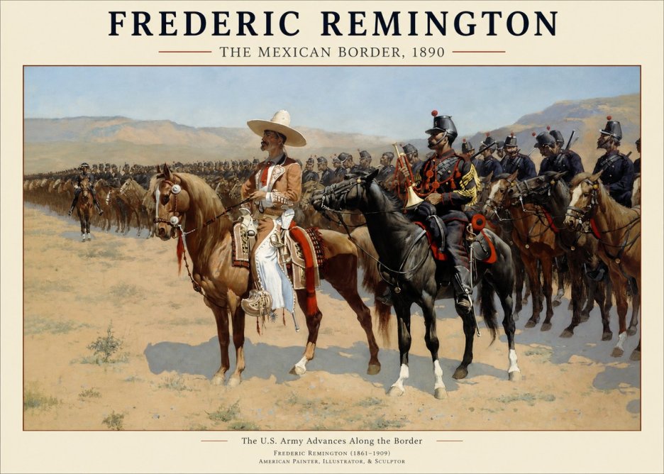 Frederic Remington The U.s. Army Advances Along the Border No1 - Póster