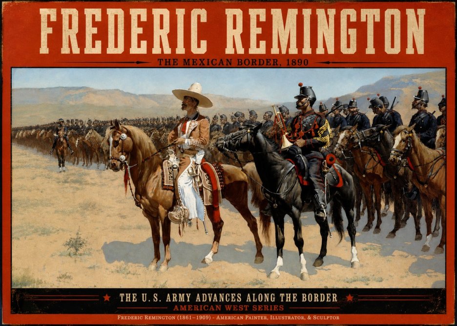 Frederic Remington The U.s. Army Advances Along the Border No2 - Póster