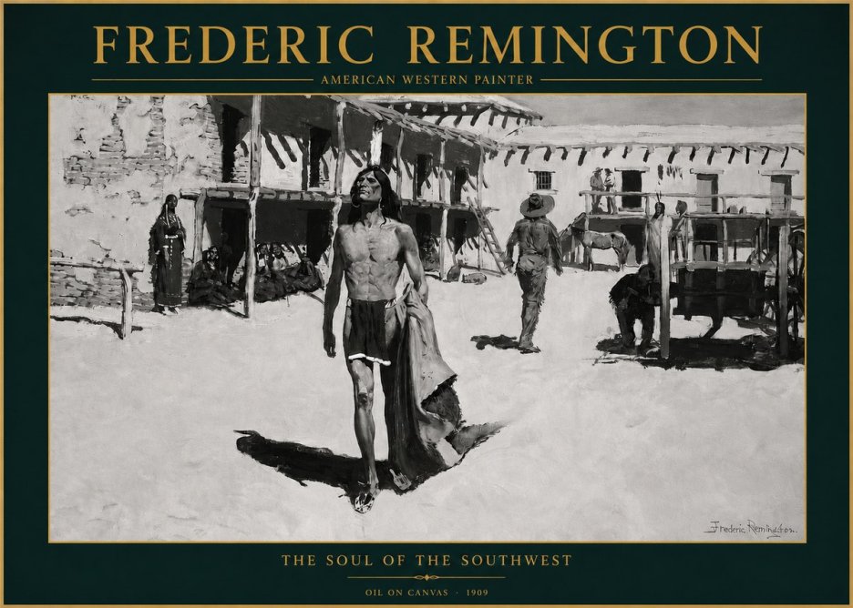 Frederic Remington The Soul of the Southwest No3 - Póster