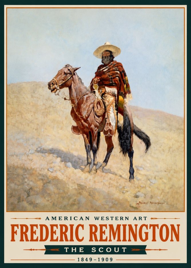 Frederic Remington The Scout I No5 - Póster