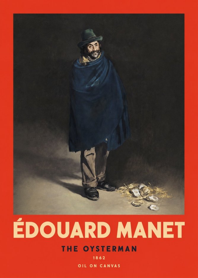 Édouard Manet The Oysterman No2 - Póster