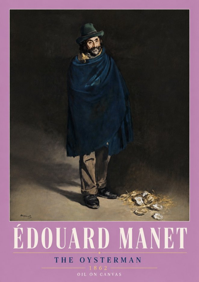 Édouard Manet The Oysterman No6 - Póster