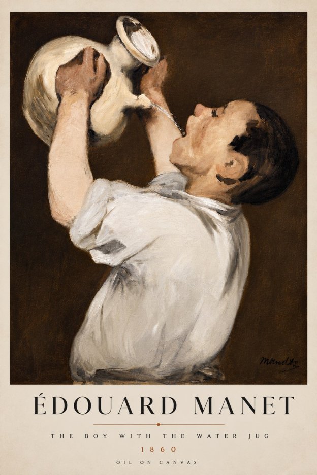 Édouard Manet The Boy with the Water Jug No6 - Póster