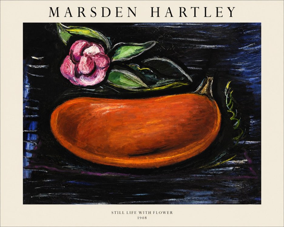 Marsden Hartley Still Life with Flower No1 - Póster