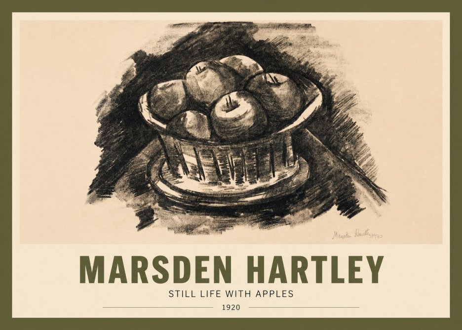 Marsden Hartley Still Life with Apples No2 - Póster