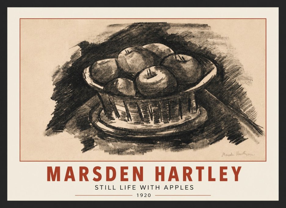 Marsden Hartley Still Life with Apples No3 - Póster