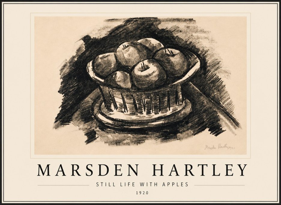 Marsden Hartley Still Life with Apples No6 - Póster