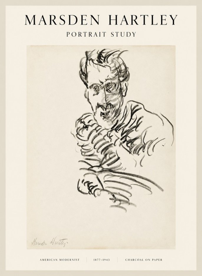 Marsden Hartley Portrait Study No1 - Póster